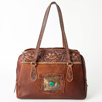 American Darling Tote Hand Tooled Genuine Leather Western Women Bag Handbag Purse | Travel Bags College Casual